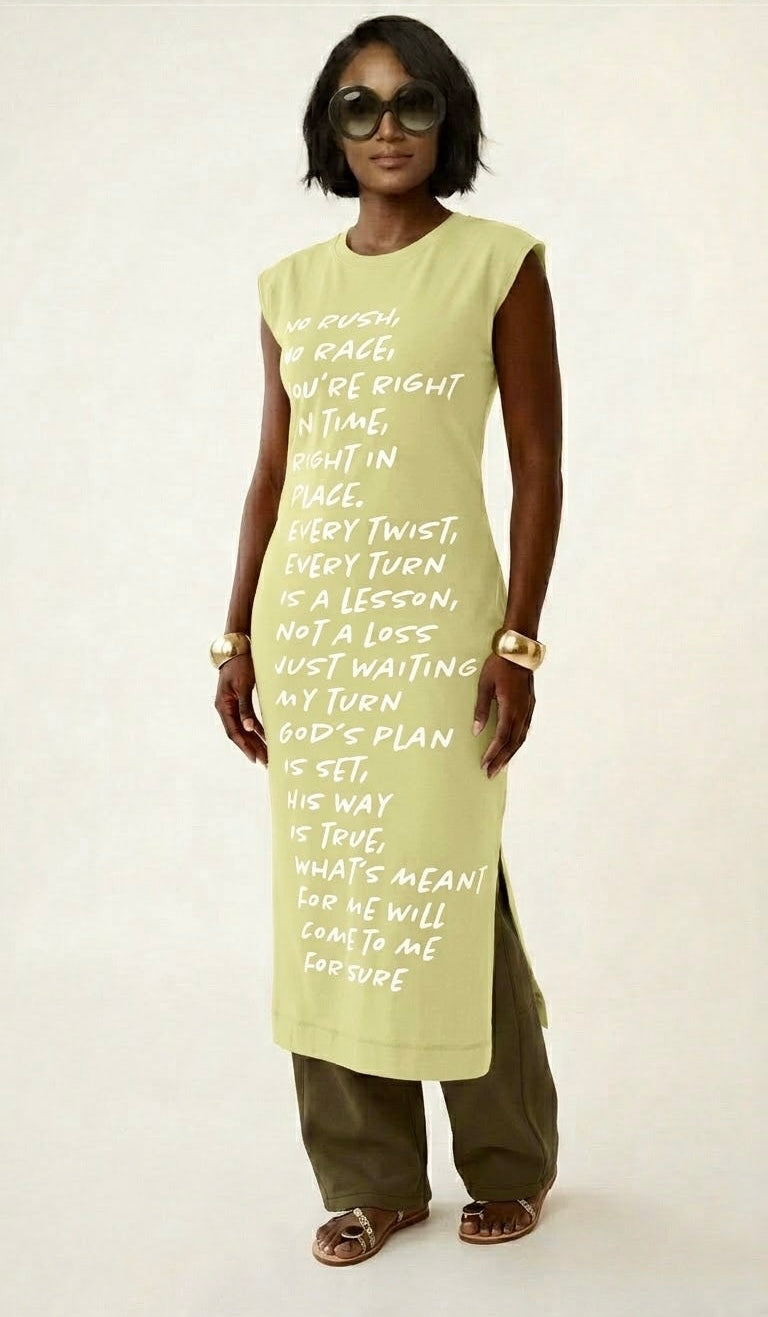 “My Turn” Lounge Lemon Midi Dress (PREORDER: Ships out the week of July 27th)
