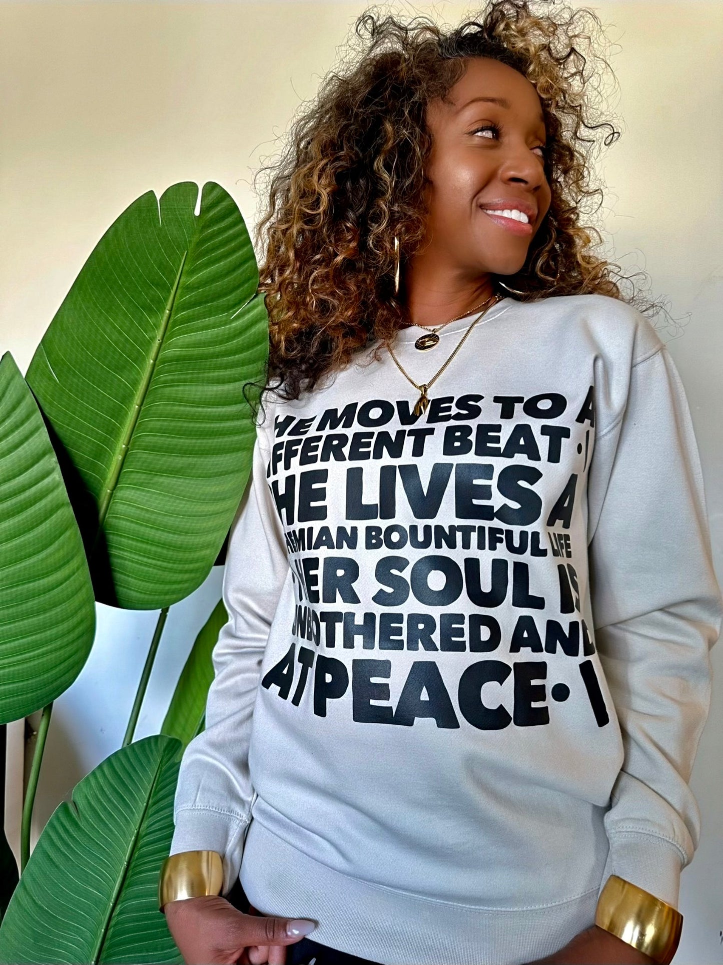 “She Moves to a Different Beat” Cozy Sweatshirt