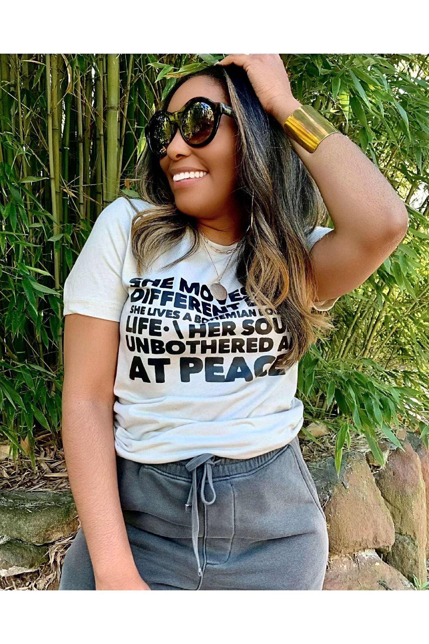“She Moves to a Different Beat” Boyfriend Tee