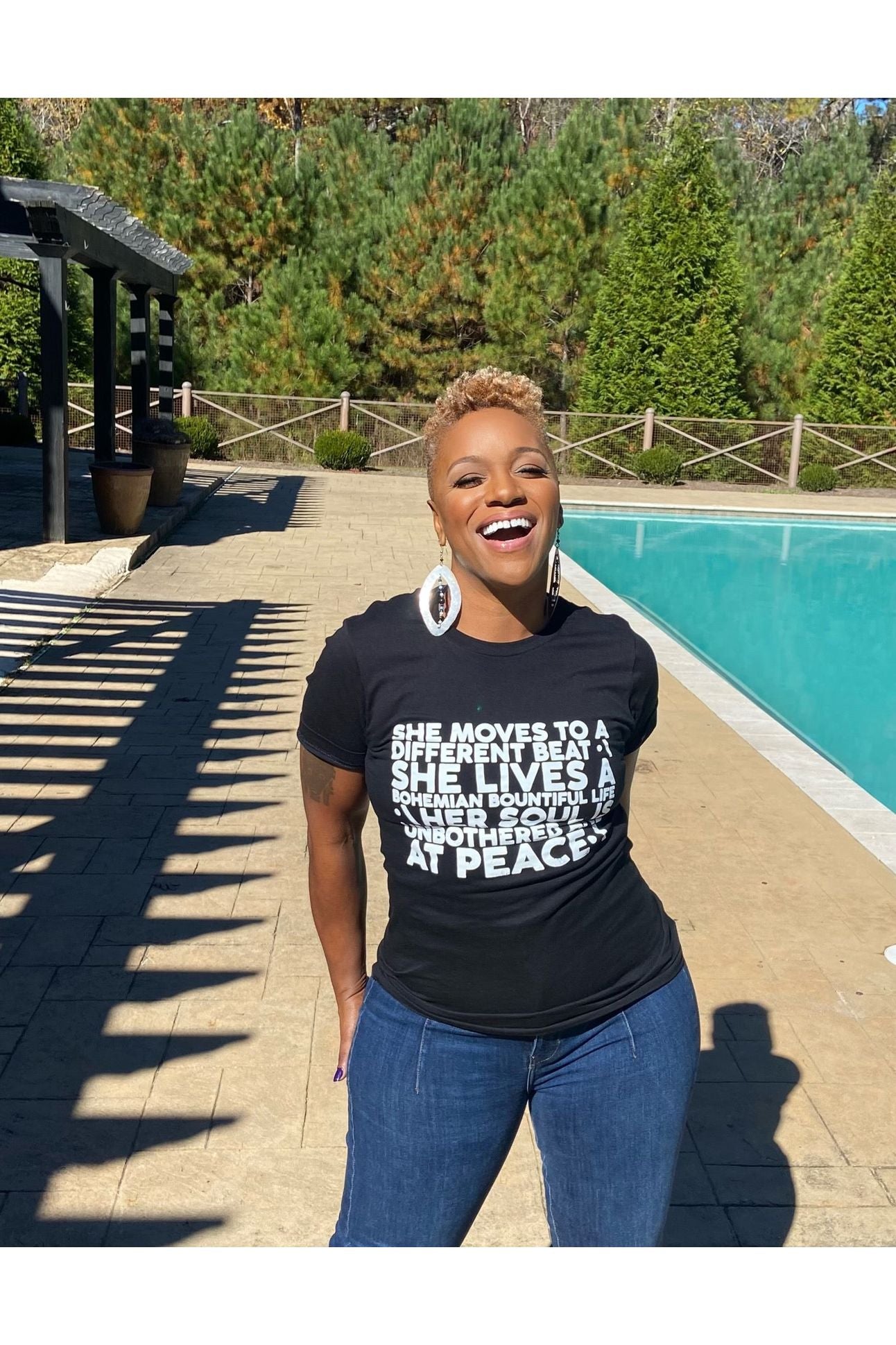 “She Moves to a Different Beat” Boyfriend Tee