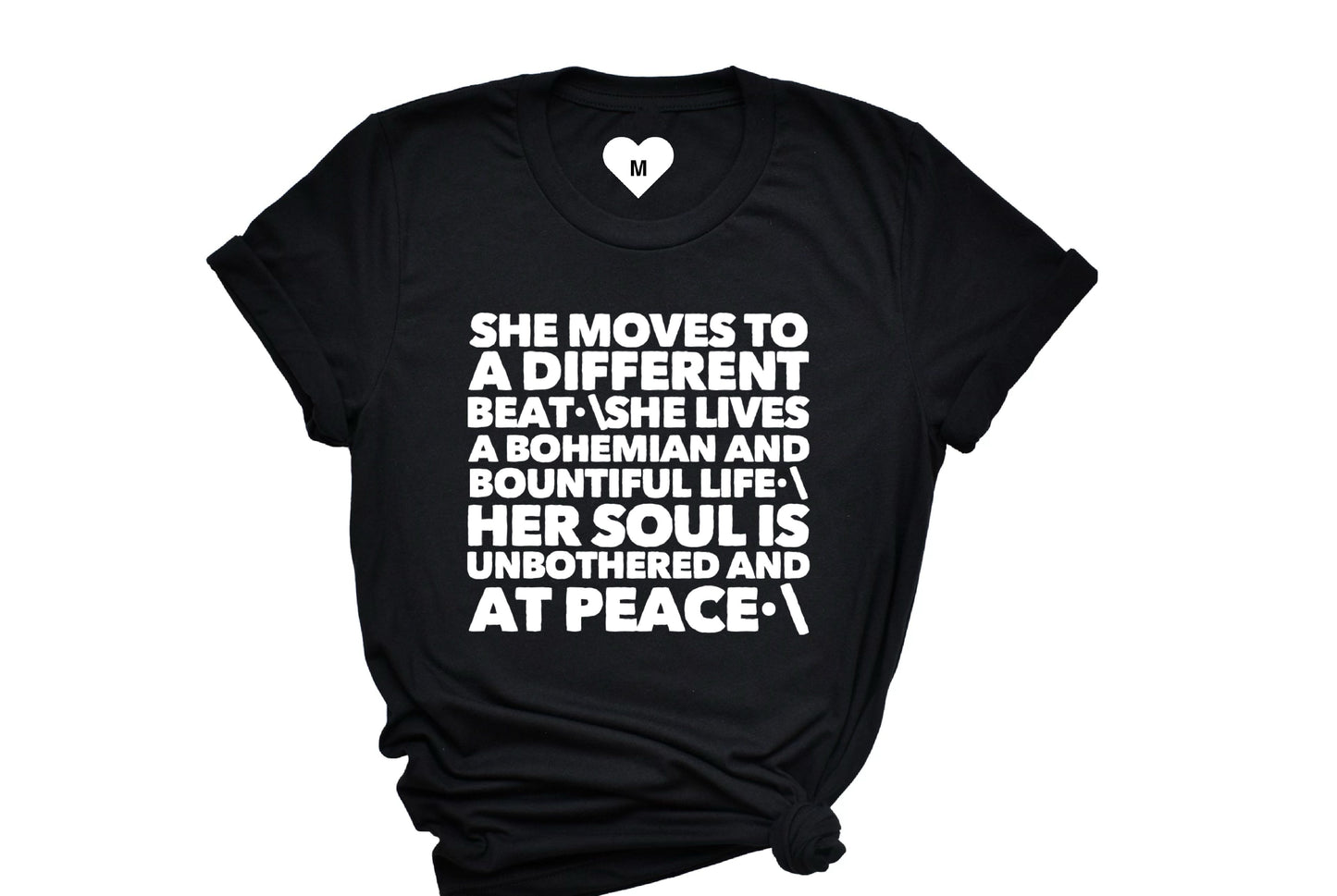 “She Moves to a Different Beat” Boyfriend Tee