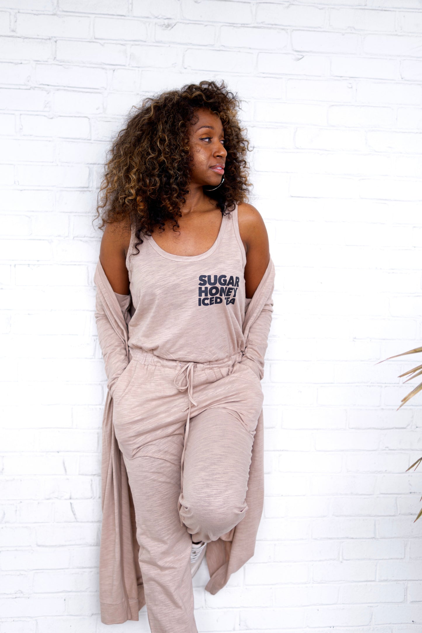 “Sugar Honey Iced Tea” T-Shirt Jumper Set