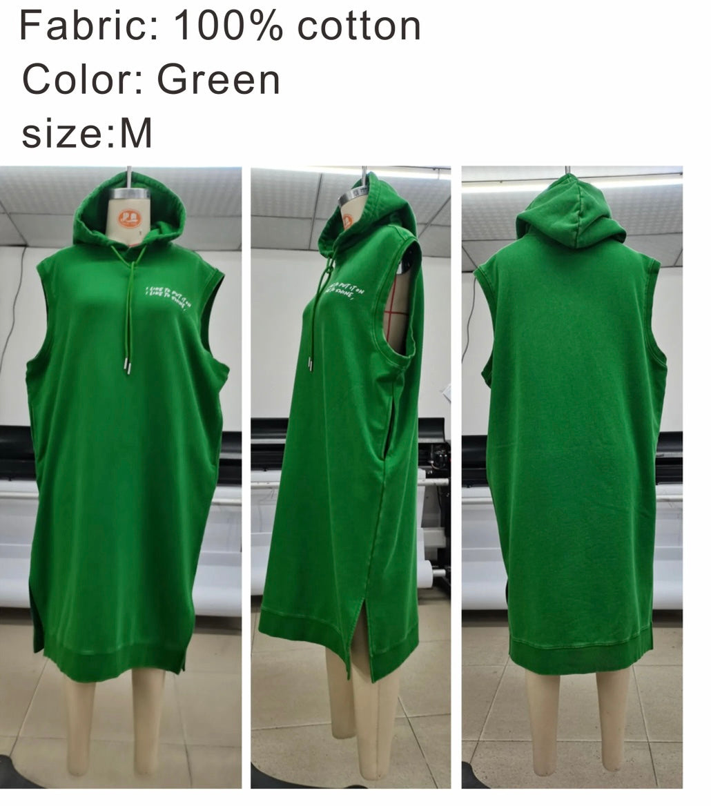 “I Like to Put it On” Hood Sweatshirt Dress (Medium)