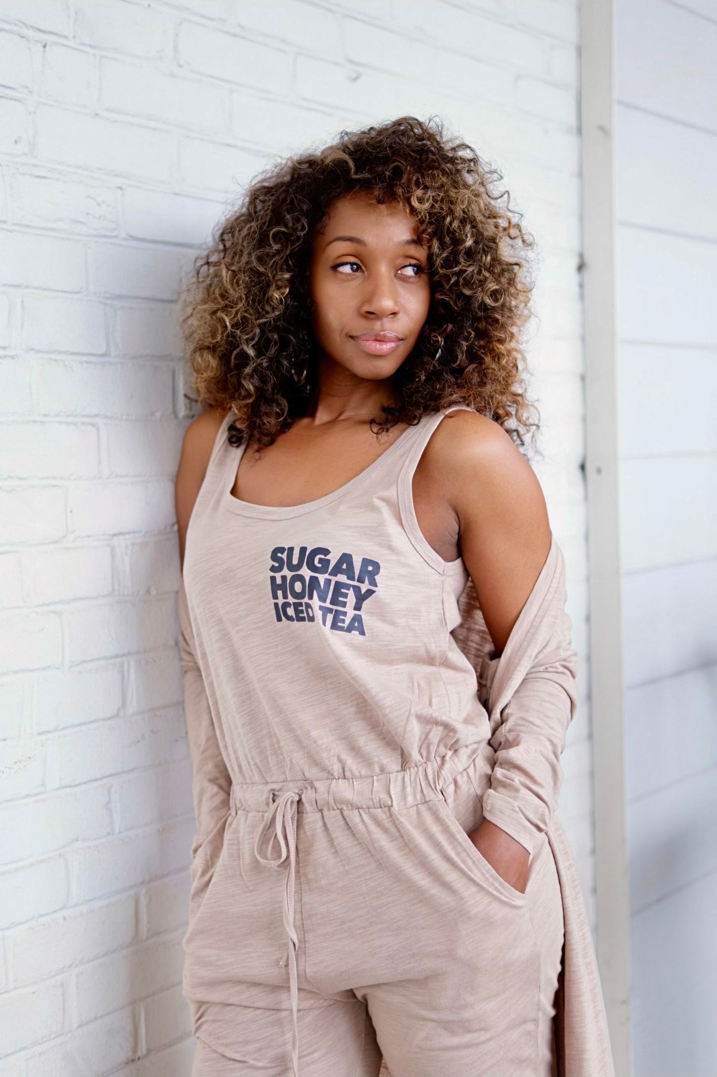 “Sugar Honey Iced Tea” T-Shirt Jumper Set