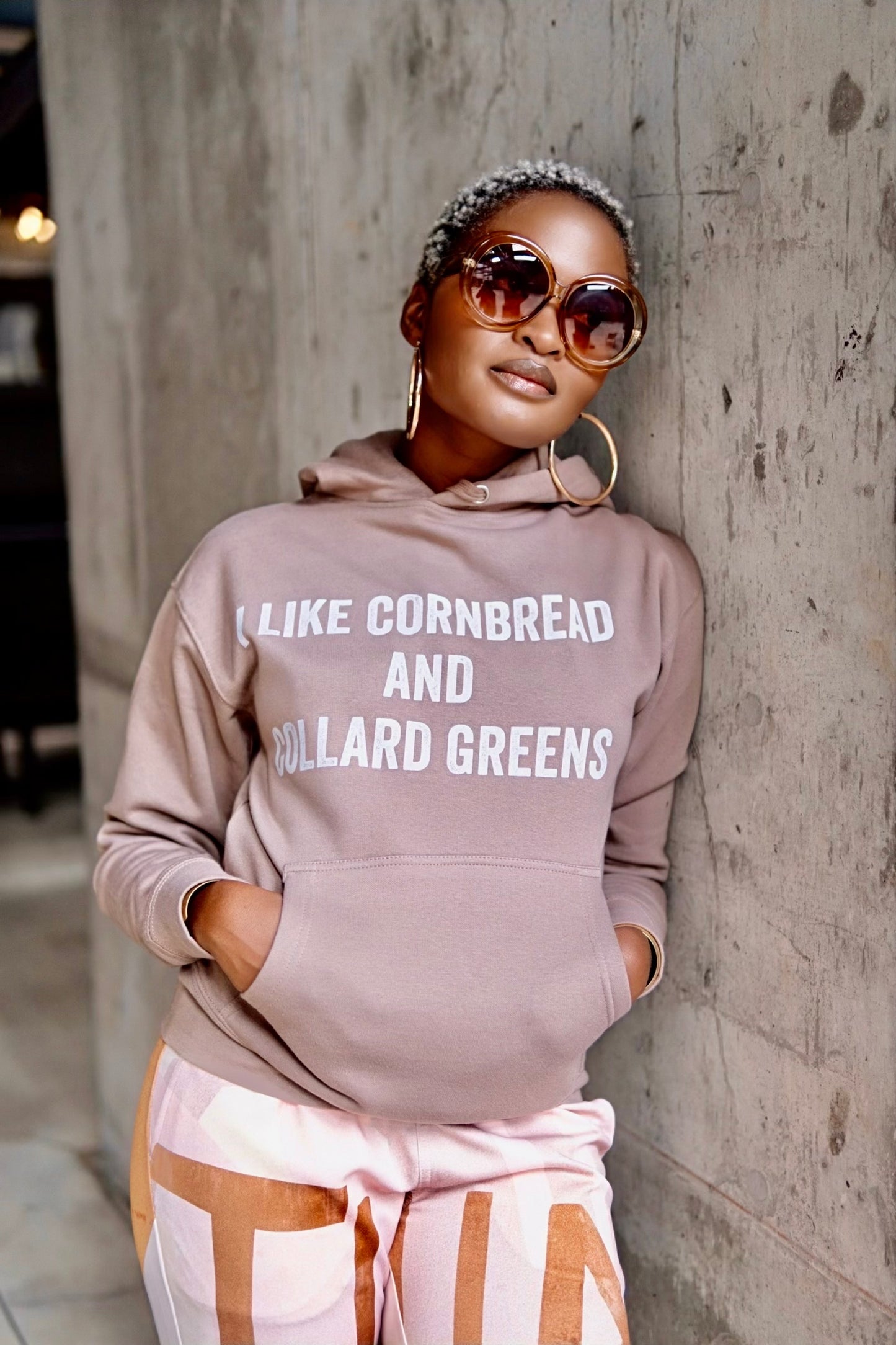 “I Like Cornbread and Collard Greens”Graphic Hoodie