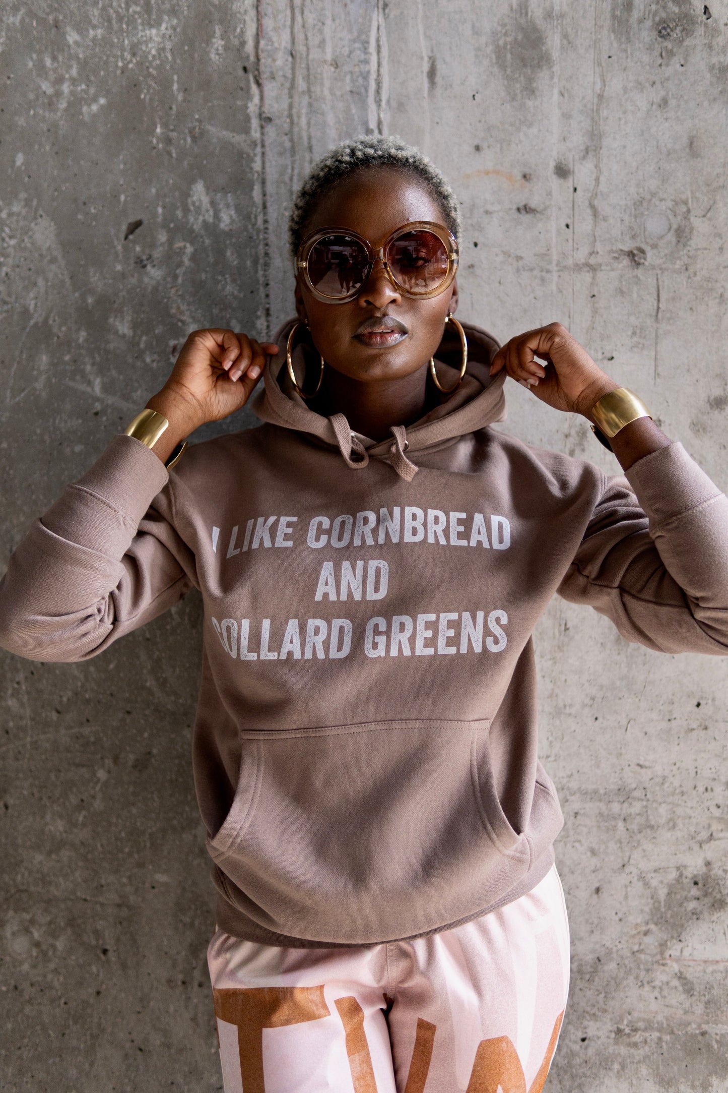 “I Like Cornbread and Collard Greens”Graphic Hoodie