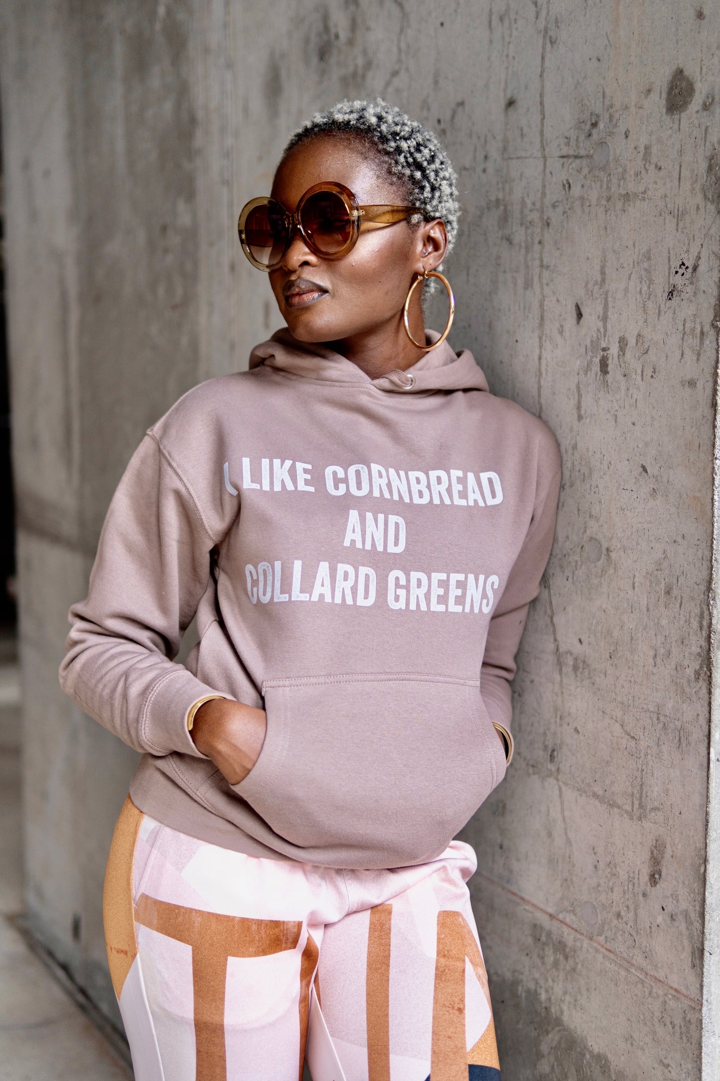 “I Like Cornbread and Collard Greens”Graphic Hoodie