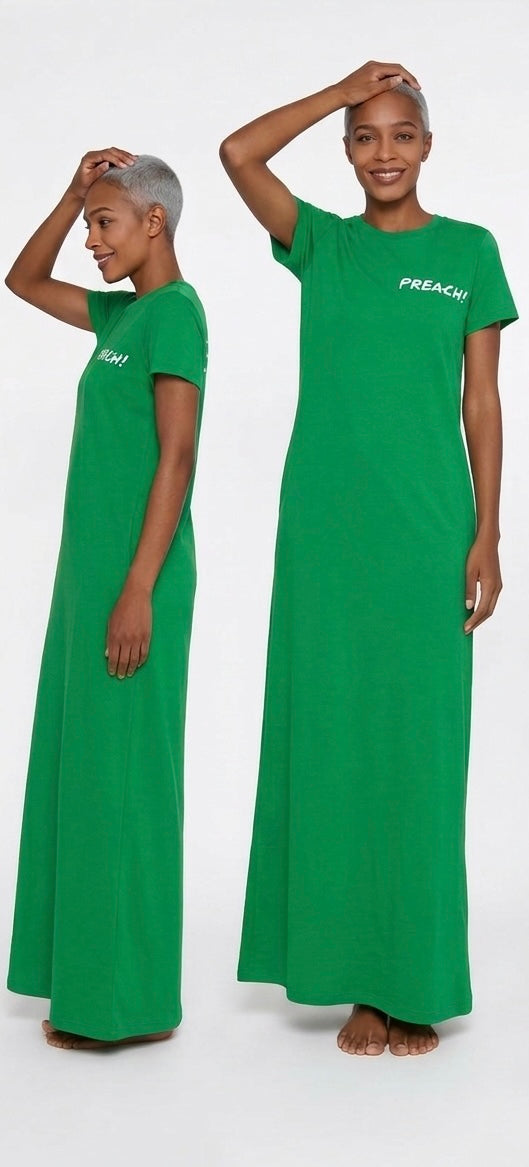 “Preach” T-Shirt Maxi Dress (Medium ONLY!)