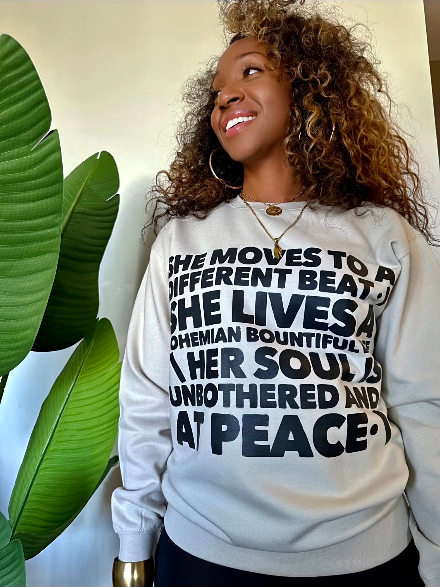 “She Moves to a Different Beat” Cozy Sweatshirt